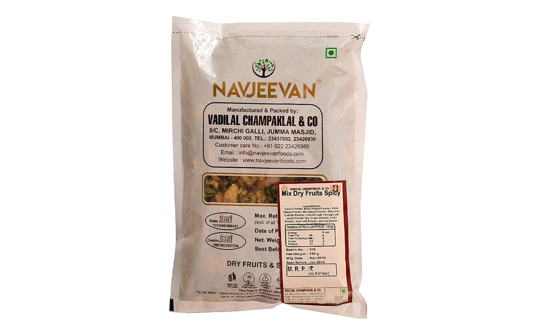 Navjeevan Mix Dry Fruits Spicy    Pack  250 grams